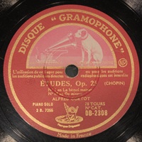 Disque Gramophone : Cortot - Chopin Etudes